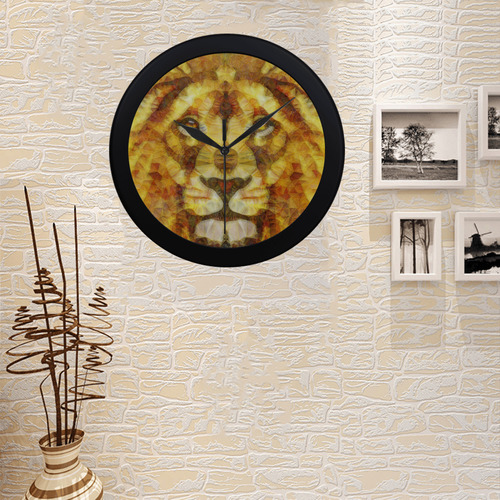 lion Circular Plastic Wall clock