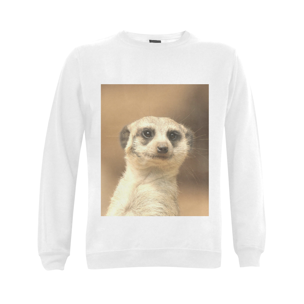 cute meerkat Gildan Crewneck Sweatshirt(NEW) (Model H01)
