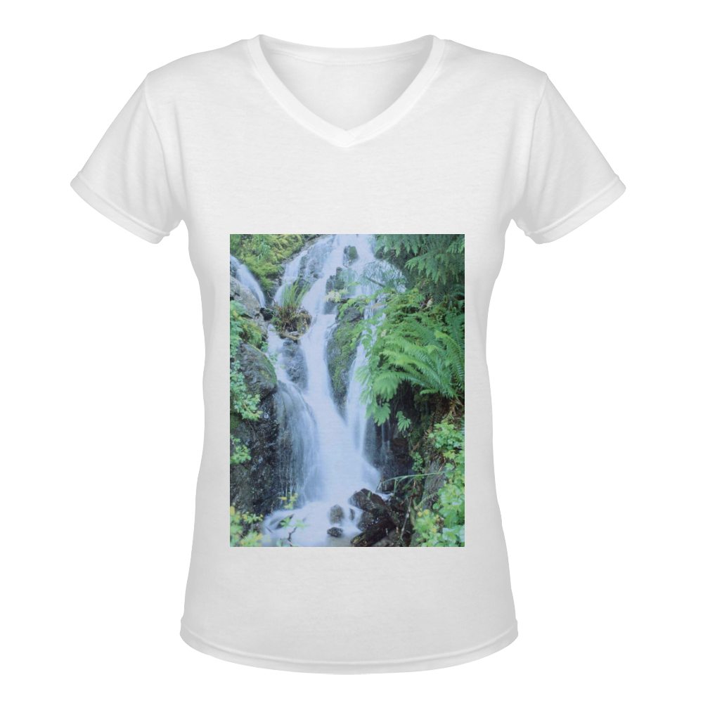 Fantastic Landscape Austria 21 Women's Deep V-neck T-shirt (Model T19)