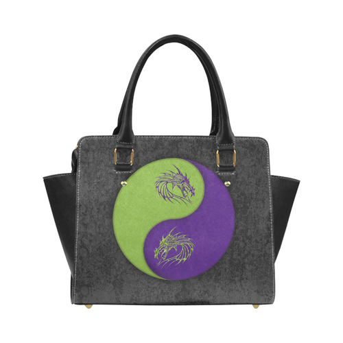 yin yang dragons Classic Shoulder Handbag (Model 1653)