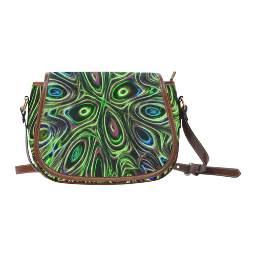 Peacock Strut III - Jera Nour Saddle Bag/Small (Model 1649) Full Customization