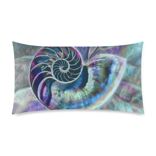 Wonderful Iridescent SHELL SNAIL Rectangle Pillow Case 20"x36"(Twin Sides)