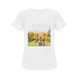 Austria-salzburg,watercolor Women's Classic T-Shirt (Model T17）