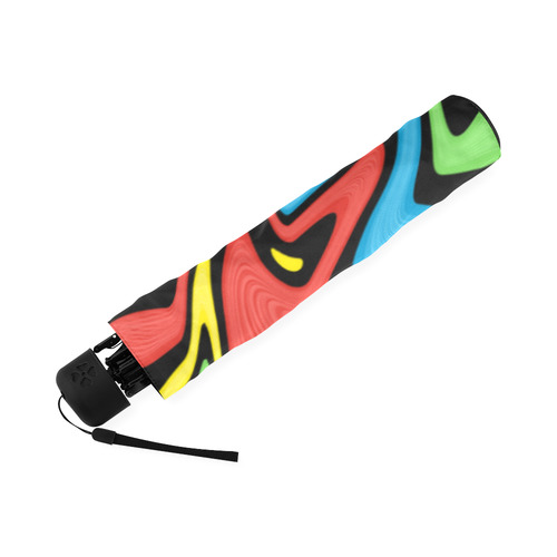 Swirled Rainbow Foldable Umbrella (Model U01)