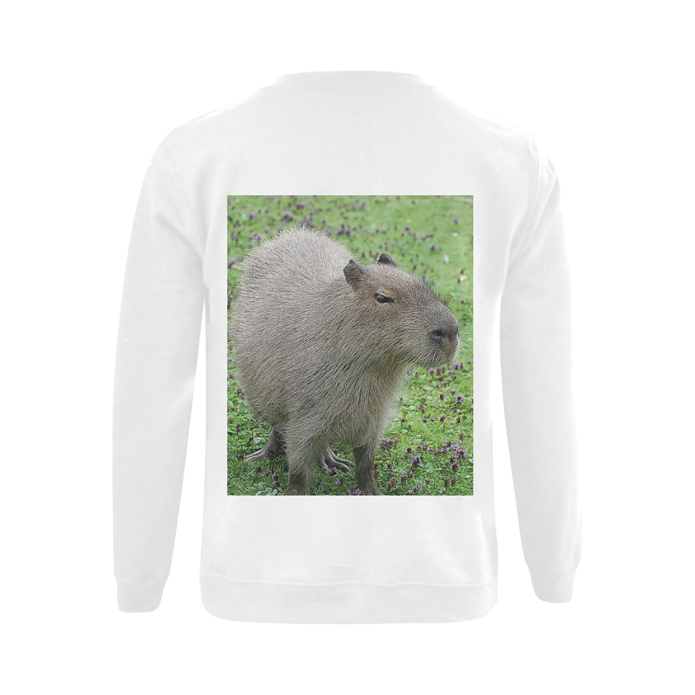 cute capybara Gildan Crewneck Sweatshirt(NEW) (Model H01)
