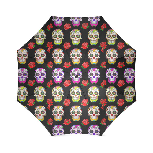 dia de Los Muertos by Popart Lover Foldable Umbrella (Model U01)