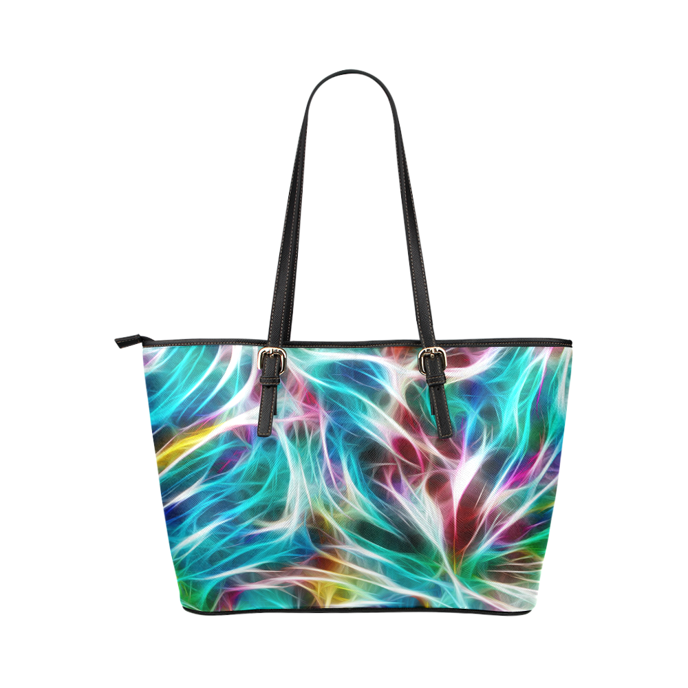 Misty Moods - Jera Nour Leather Tote Bag/Small (Model 1651)