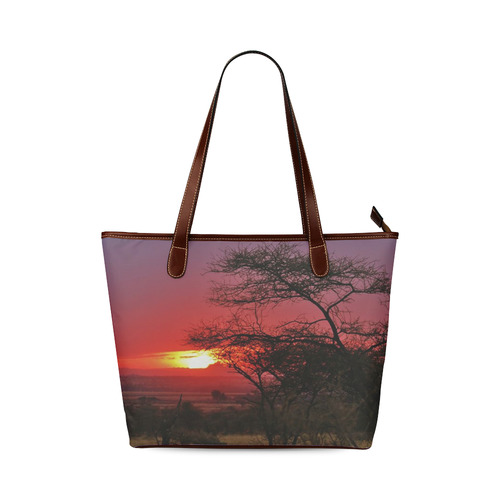 Africa_20160902 Shoulder Tote Bag (Model 1646)
