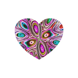 Peacock Strut I - Jera Nour Heart-shaped Mousepad