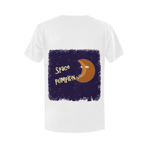 space pumpkin Women's T-Shirt in USA Size (Two Sides Printing)