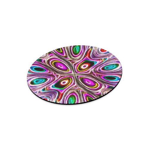 Peacock Strut I - Jera Nour Round Mousepad