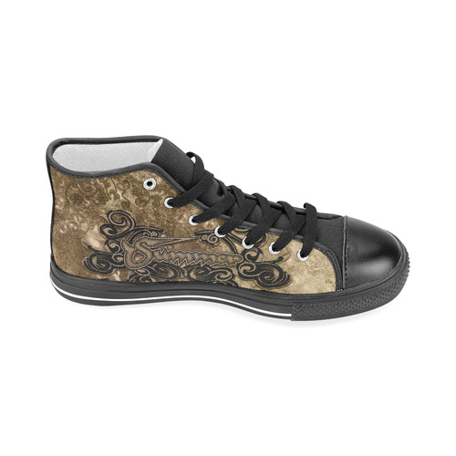 Summer design with bubbles Men’s Classic High Top Canvas Shoes (Model 017)