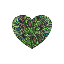 Peacock Strut III - Jera Nour Heart-shaped Mousepad