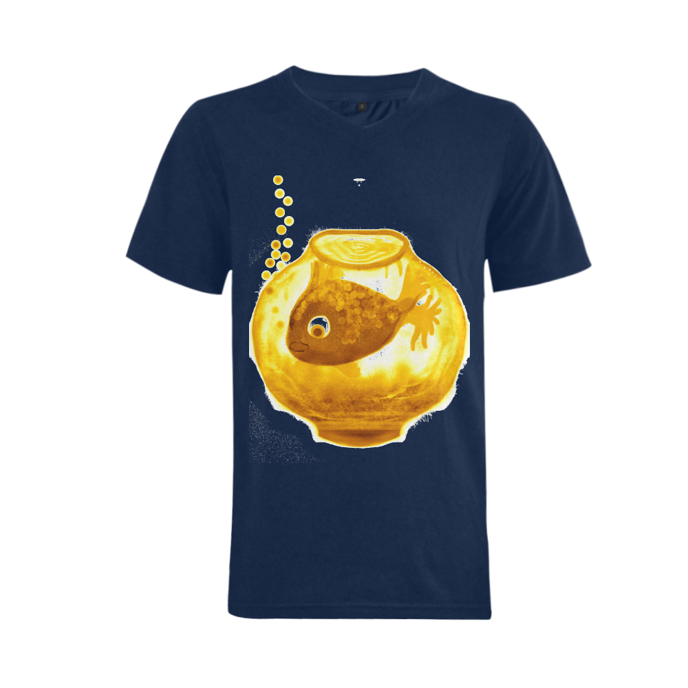 fish 7. Men's V-Neck T-shirt  Big Size(USA Size) (Model T10)