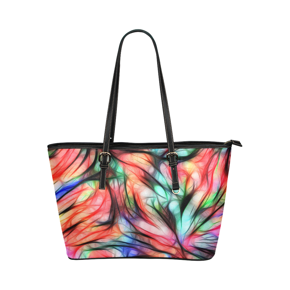 Misty Moods - Jera Nour Leather Tote Bag/Large (Model 1651)