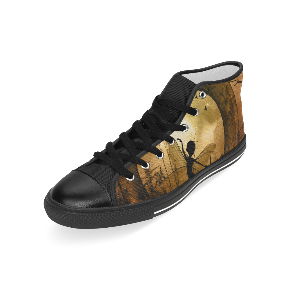 Cute fairy in the night Men’s Classic High Top Canvas Shoes (Model 017)