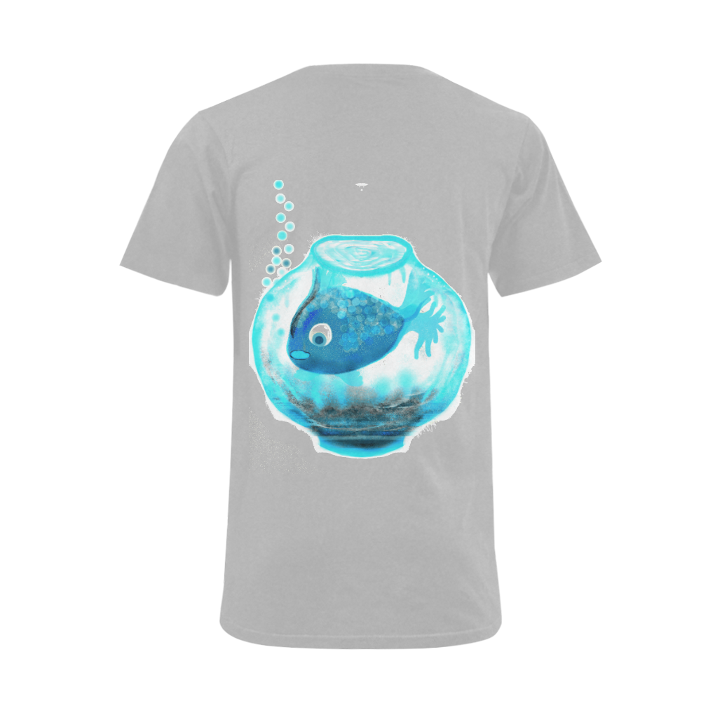 fish 6 Men's V-Neck T-shirt  Big Size(USA Size) (Model T10)