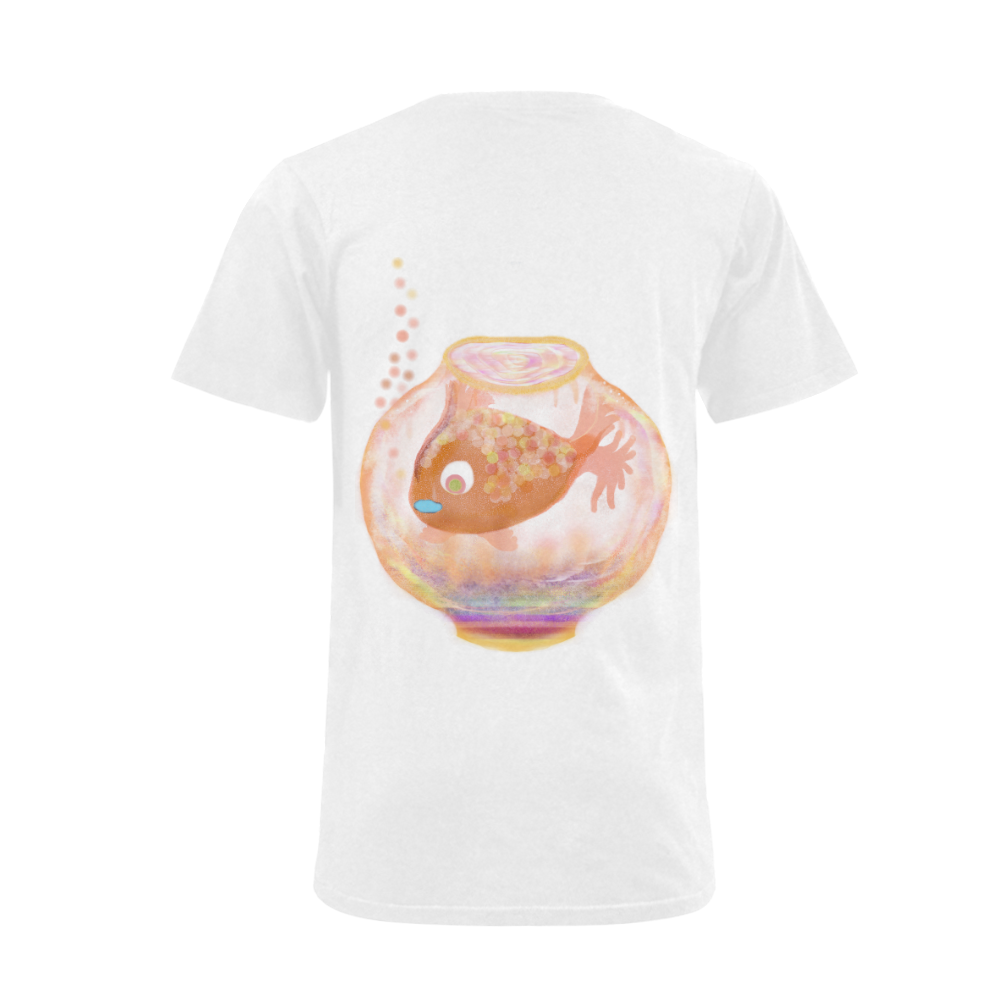 fish 3 Men's V-Neck T-shirt  Big Size(USA Size) (Model T10)