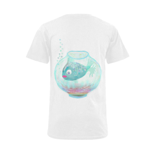 fish 2 Men's V-Neck T-shirt  Big Size(USA Size) (Model T10)