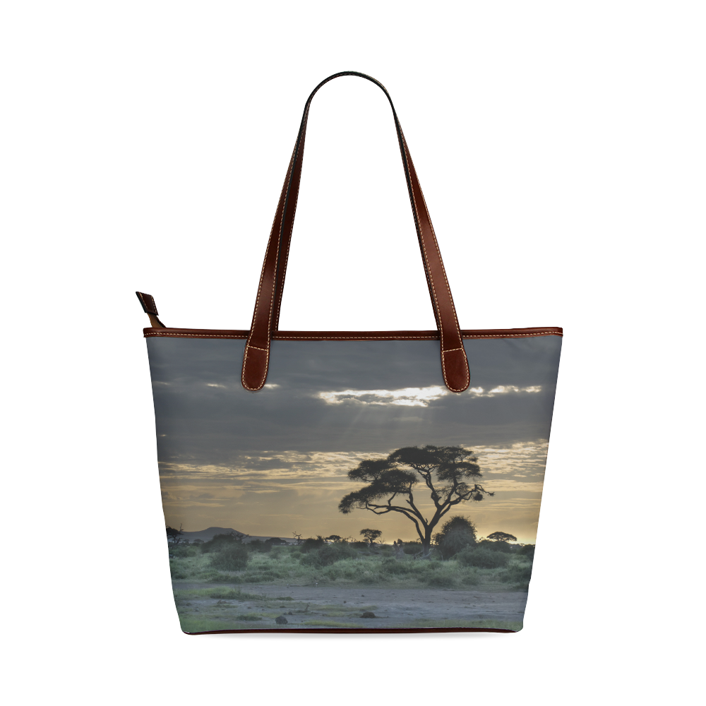 Africa_20160903 Shoulder Tote Bag (Model 1646)