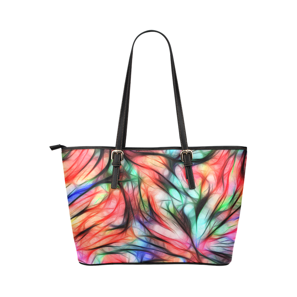 Misty Moods - Jera Nour Leather Tote Bag/Small (Model 1651)