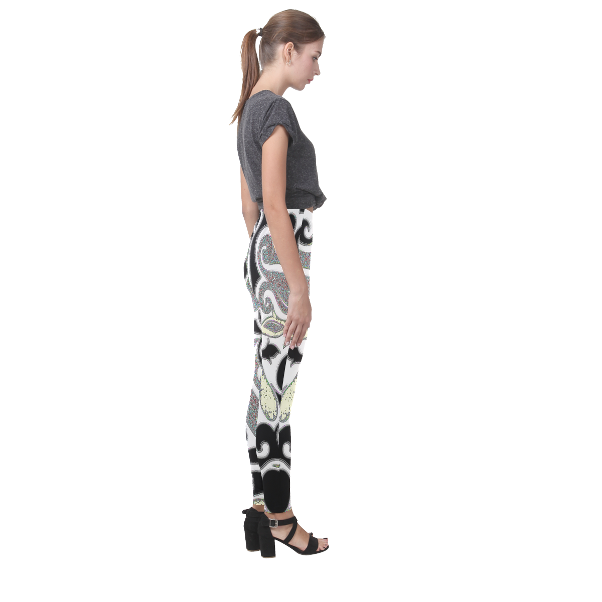 Wacky Retro Swirl Cassandra Women's Leggings (Model L01)