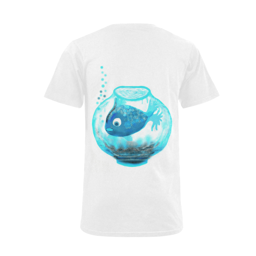 fish 6 Men's V-Neck T-shirt  Big Size(USA Size) (Model T10)