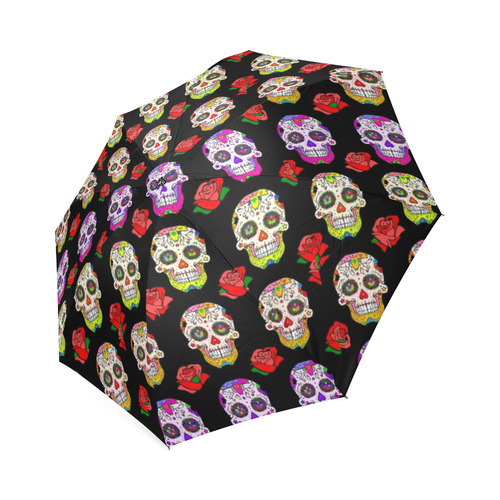 dia de Los Muertos by Popart Lover Foldable Umbrella (Model U01)