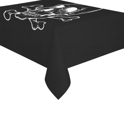 Skull 816 (Halloween) Cotton Linen Tablecloth 60"x 84"