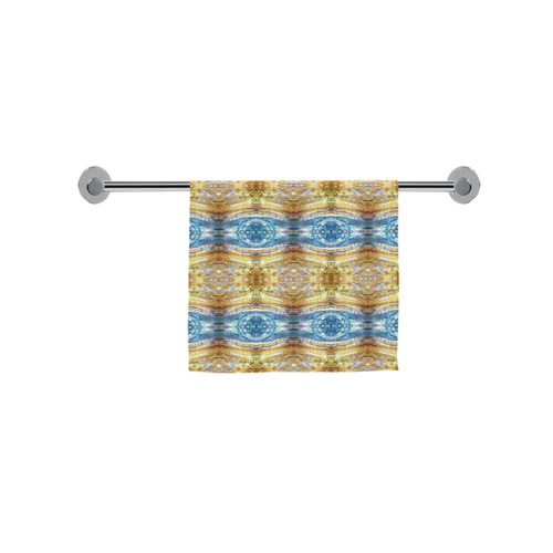 Gold and Blue Elegant Pattern Custom Towel 16"x28"