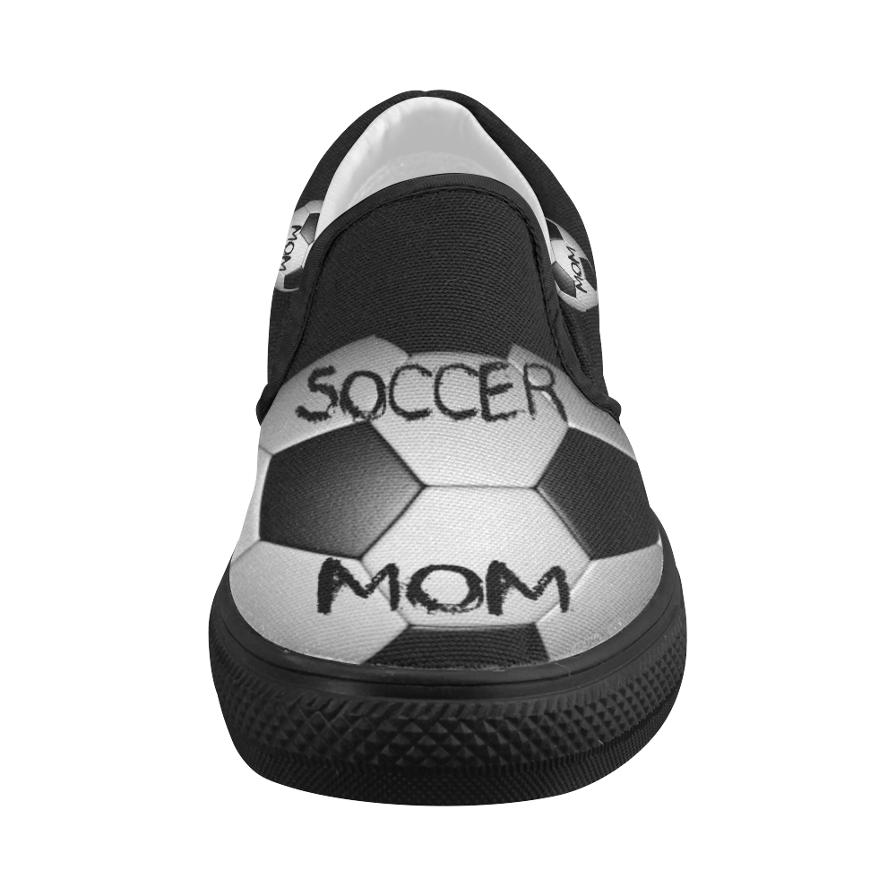 Soccer Mom by Martina Webster Women's Slip-on Canvas Shoes (Model 019)