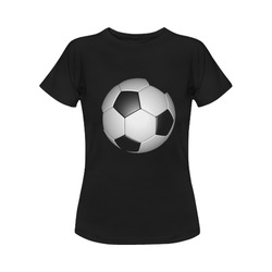 Soccer Ball by Martina Webster Women's Classic T-Shirt (Model T17）