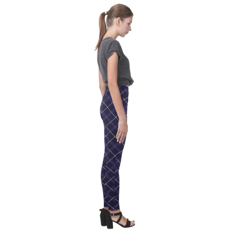 Roayl Blue Plaid/Tartan Cassandra Women's Leggings (Model L01)