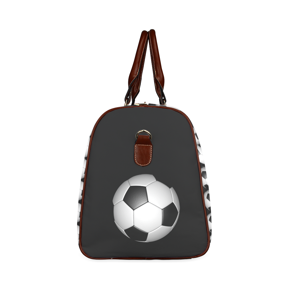 Soccer Ball by Martina Webster Waterproof Travel Bag/Small (Model 1639)