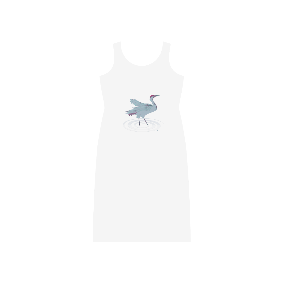 Swan love Phaedra Sleeveless Open Fork Long Dress (Model D08)