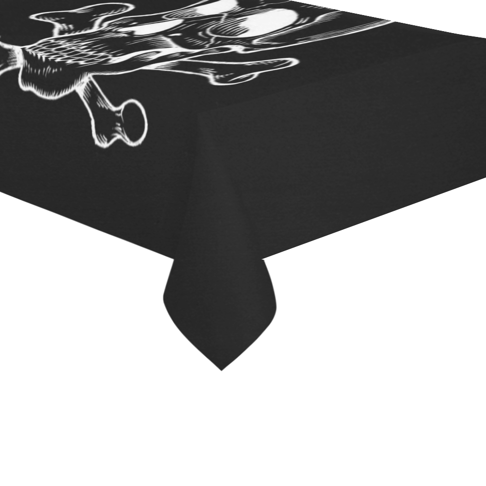 Skull 816 (Halloween) Cotton Linen Tablecloth 60"x 104"