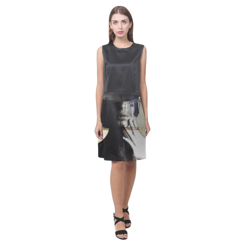 Burnt Eos Women's Sleeveless Dress (Model D01)