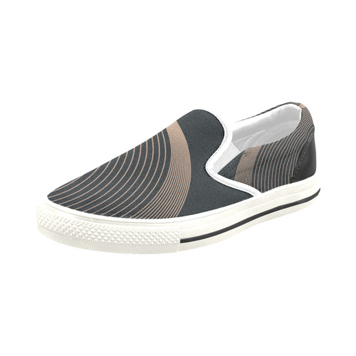 Space and Time Men's Slip-on Canvas Shoes (Model 019)
