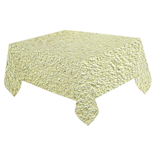 Gold Glam Cotton Linen Tablecloth 52"x 70"