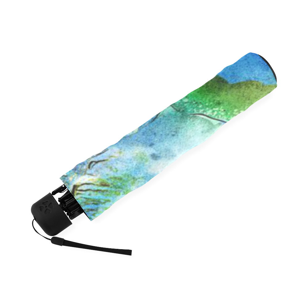 watercolor elephant Foldable Umbrella (Model U01)