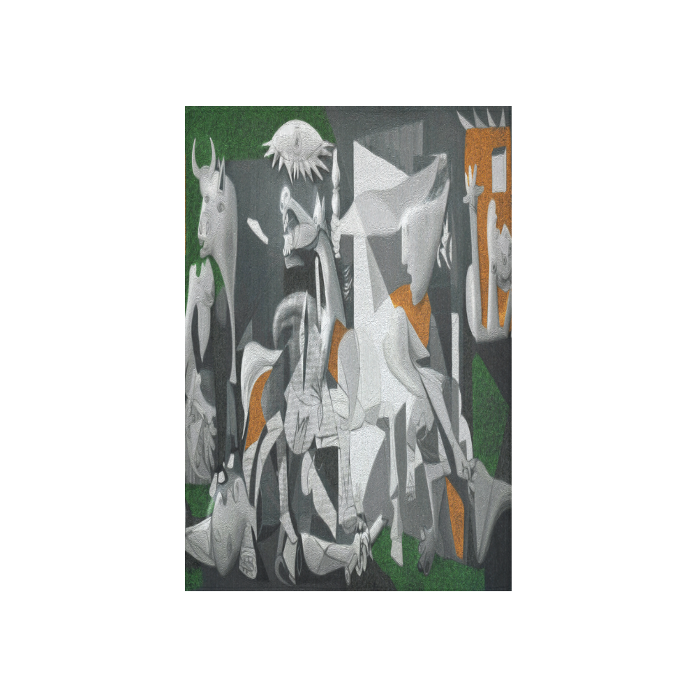 My Picassso Serie : Guernica Cotton Linen Wall Tapestry 40"x 60"