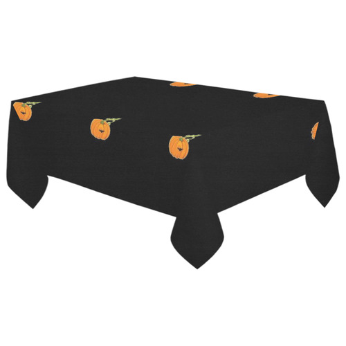 Halloween pumpkin 2 pattern Cotton Linen Tablecloth 60"x 104"
