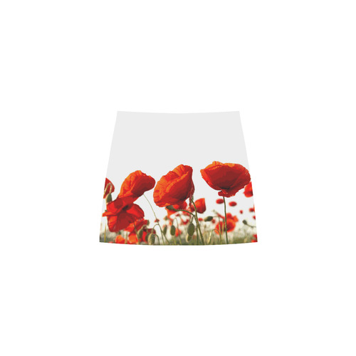 Red Poppies Eos Women's Sleeveless Dress (Model D01)