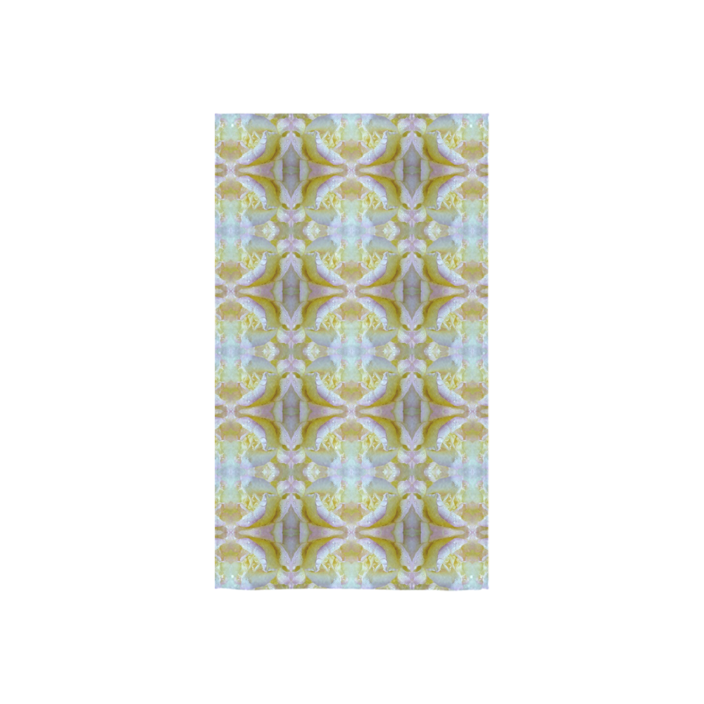 White Yellow  Pattern Custom Towel 16"x28"