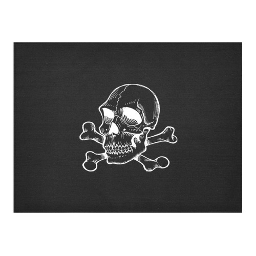 Skull 816 (Halloween) Cotton Linen Tablecloth 52"x 70"