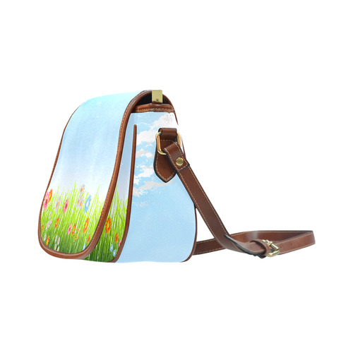 Teach Peace landscape Saddle Bag/Small (Model 1649) Full Customization