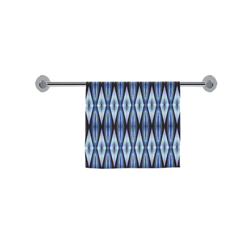 Blue White Diamond Pattern Custom Towel 16"x28"