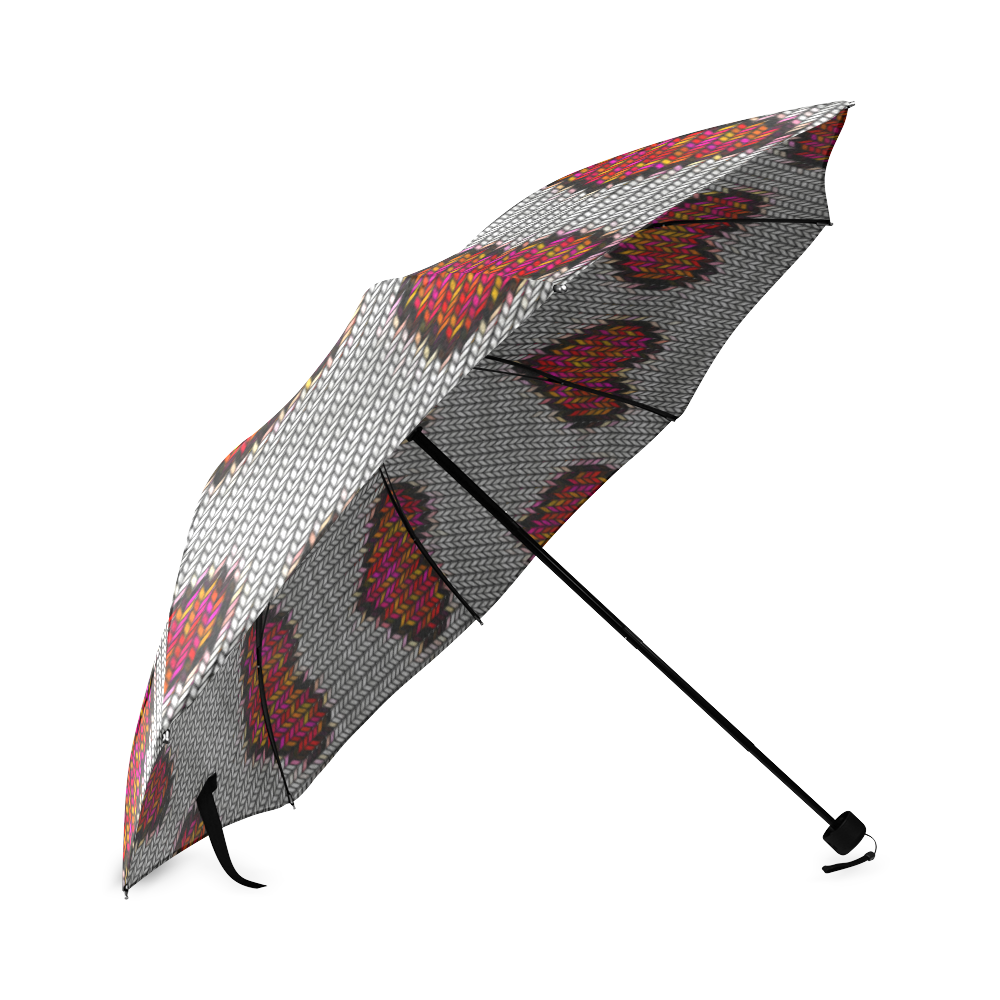 heart pattern Foldable Umbrella (Model U01)
