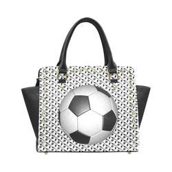 Soccer Ball 2 by Martina Webster Rivet Shoulder Handbag (Model 1645)