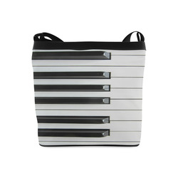 3D Piano Keys Crossbody Bags (Model 1613)